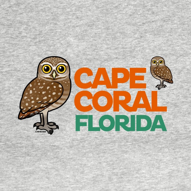 Cape Coral Florida Burrowing Owls by birdorable